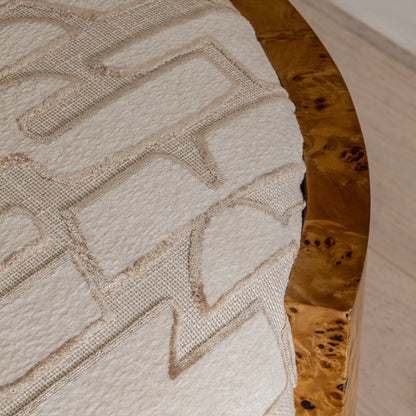 Bently Tailored Burl Bench | 180cm Wide, Villa Nova Serac Bone