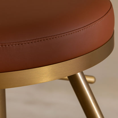 Baker Bar Stool | Matt Brass Finish