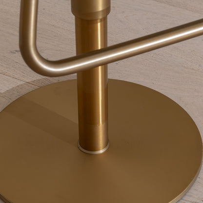 Baker Bar Stool | Matt Brass Finish