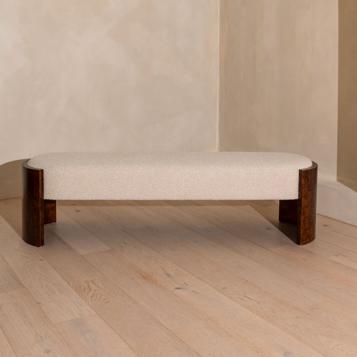 Bently Burl Bench | 120cm, Dark Burl