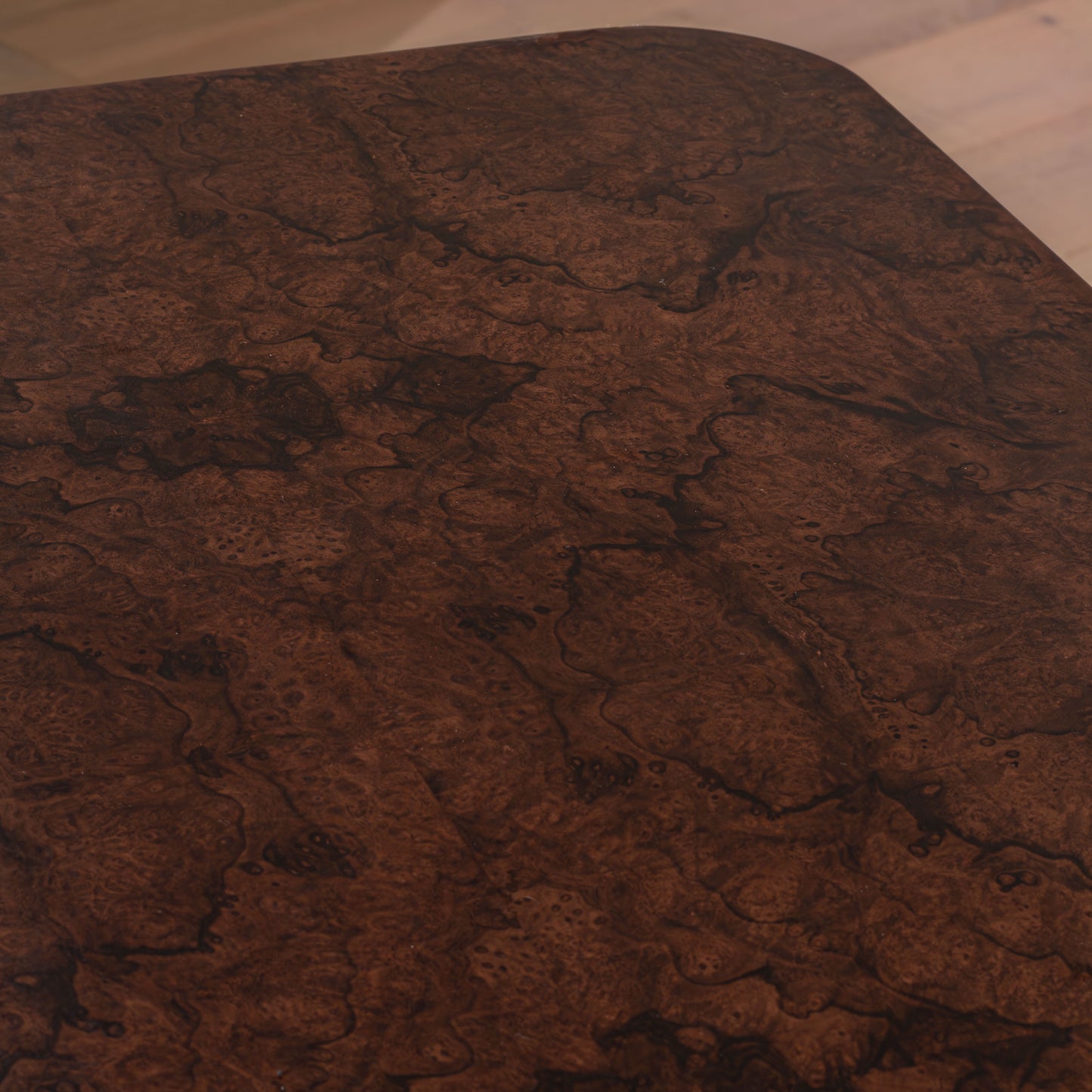 Abingdon Dressing Table | 1200 Wide Dark Burl, 2 Drawer