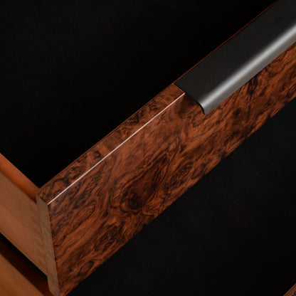 Abingdon Wardrobe | 190 High, Dark Burl, 2 Drawer