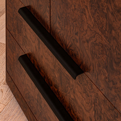 Abingdon Wardrobe | 190 High, Dark Burl, 2 Drawer
