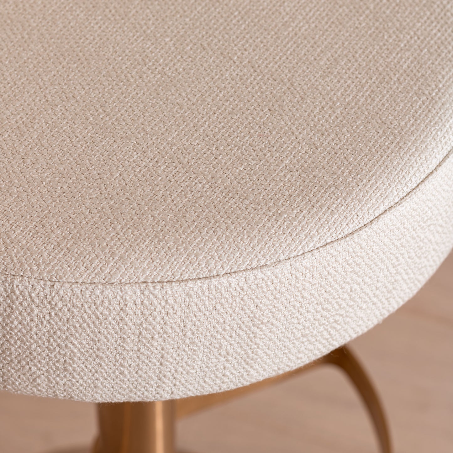 Bower Adjustable Bar Stool | White & Brass