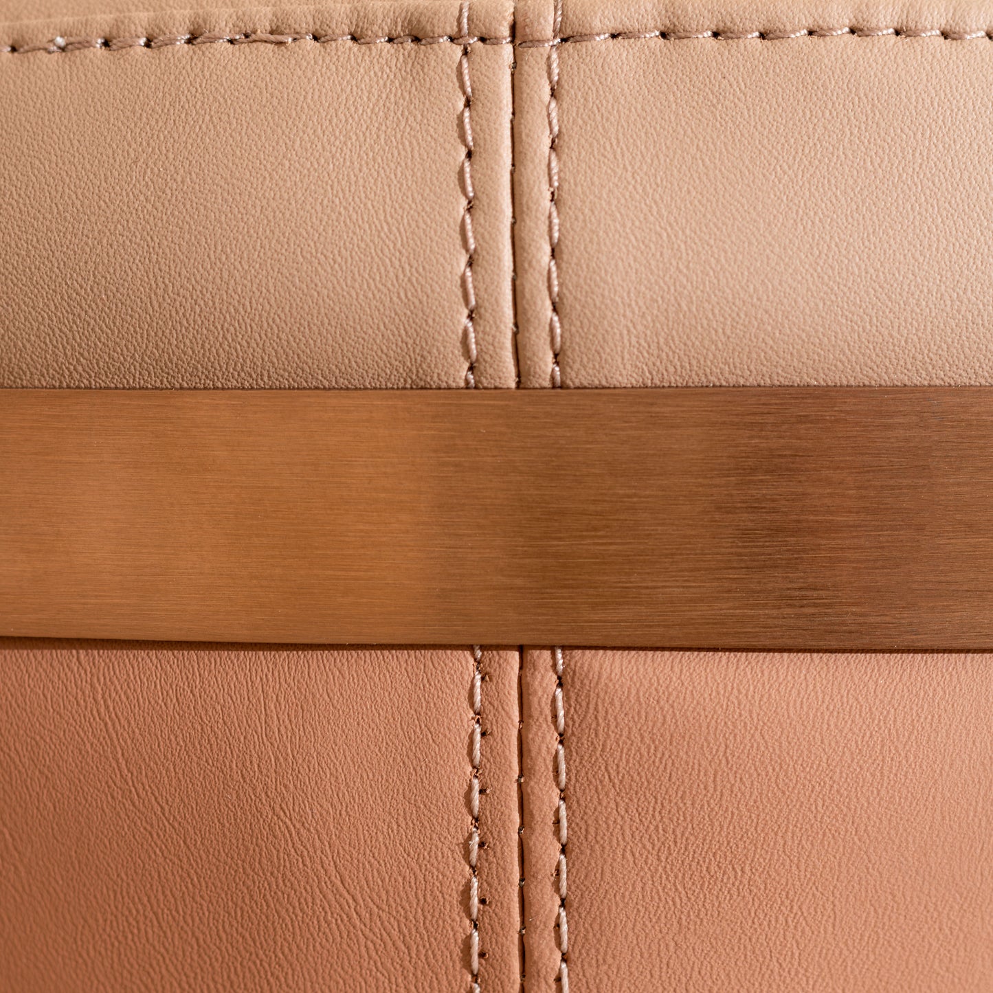 Willis Bar Stool | Copper & Brown Leather