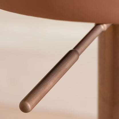 Willis Bar Stool | Copper & Brown Leather