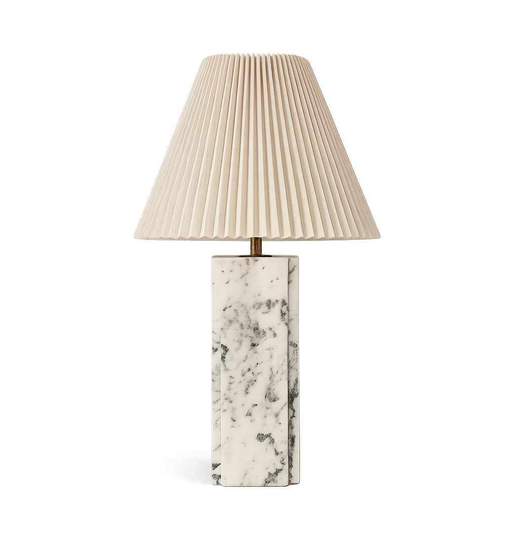 Brendon Marble Lamp | 66cm High, Calacatta Marble