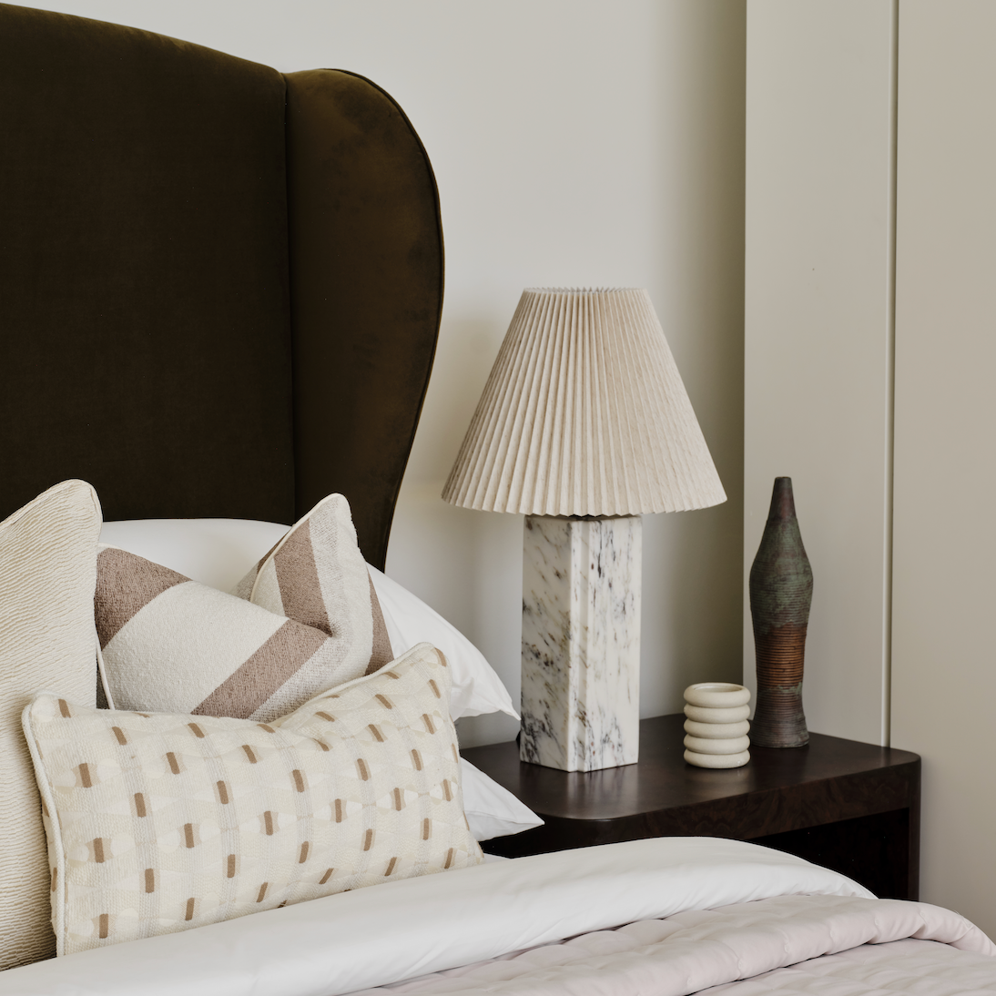 Brendon Marble Lamp | 66cm High, Calacatta Marble