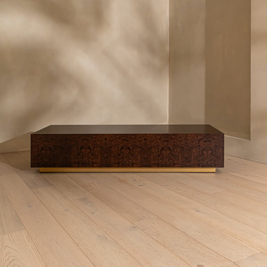 Brooks Coffee Table | 180 Wide | Dark Burl
