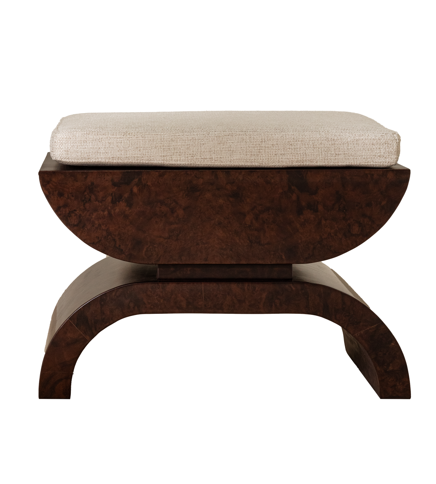 Brussels Burl Stool | Dark Brown