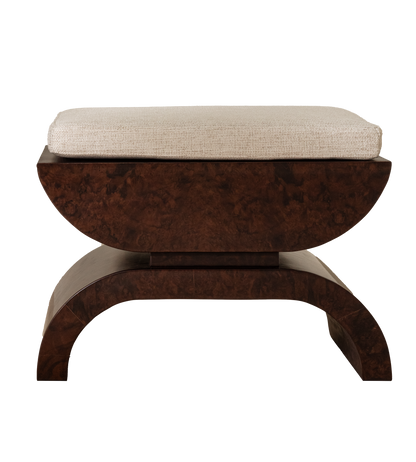 Brussels Burl Stool | Dark Brown