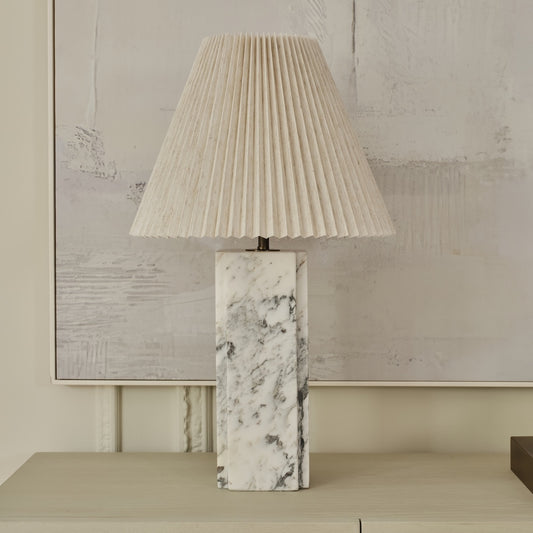 Brendon Marble Lamp | 66cm High, Calacatta Marble