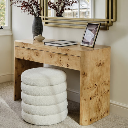 Thornhill Dressing Table | 1200 Wide Light Burl, 2 Drawer