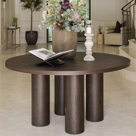 Hurley Round Dining Table | 152 Diameter | Walnut
