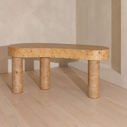 Chadstone Desk | 165cm Wide, Light Burl