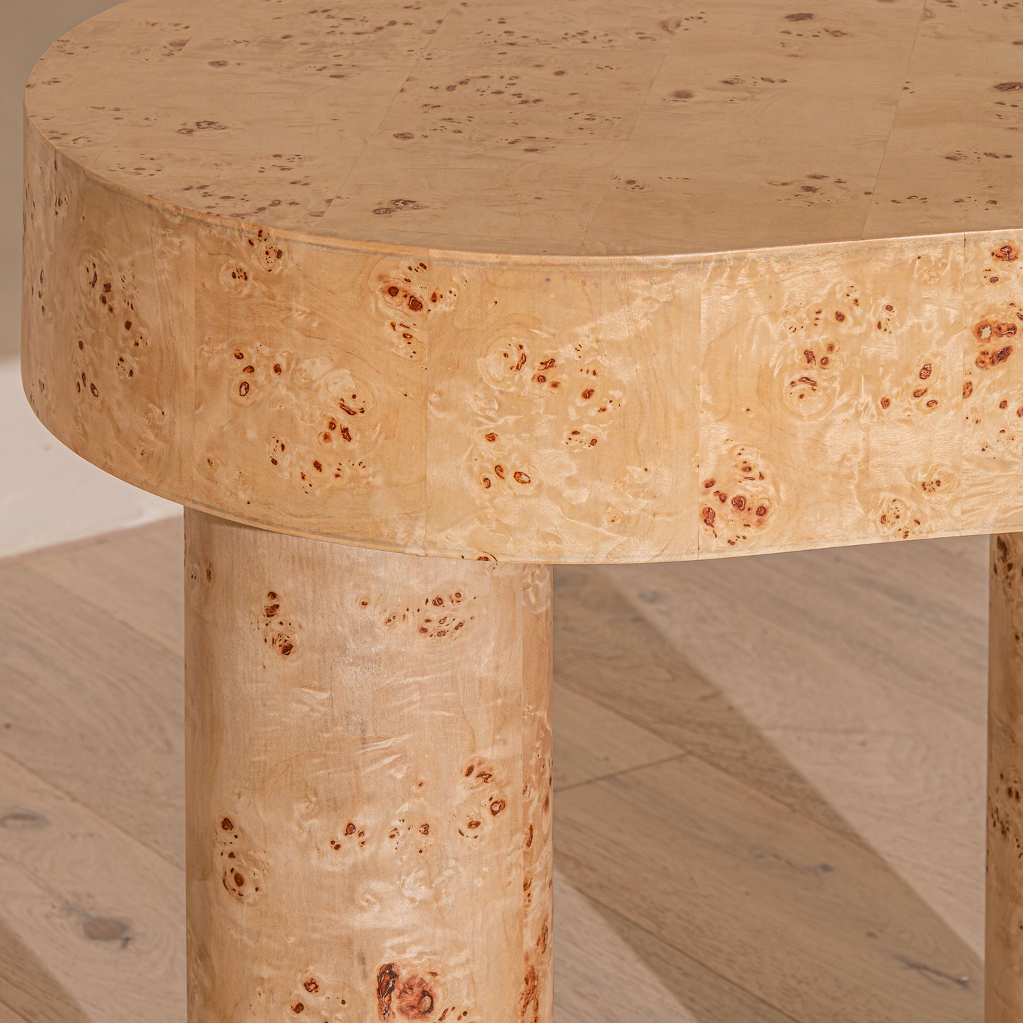 Chadstone Desk | 165cm Wide, Light Burl