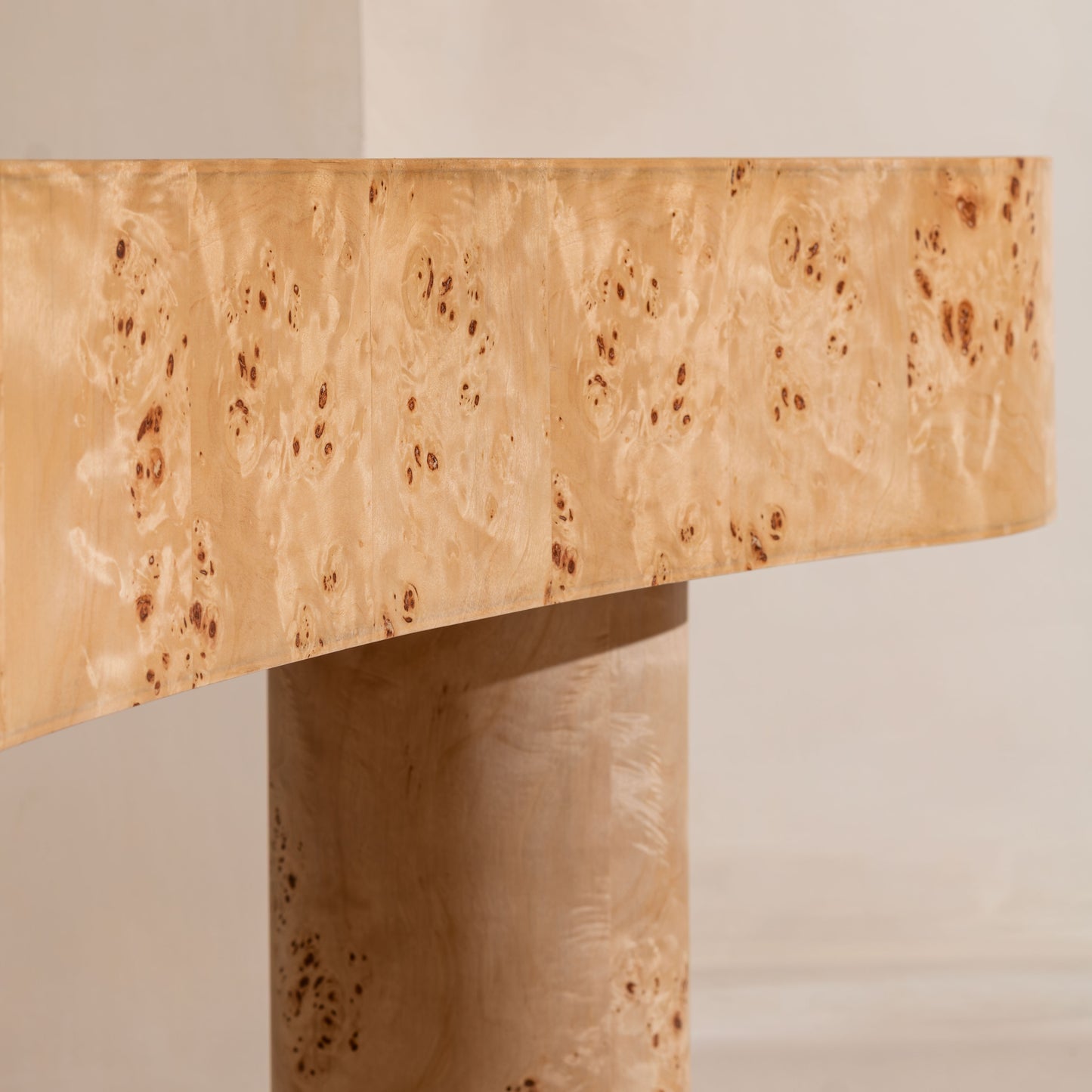 Chadstone Desk | 165cm Wide, Light Burl