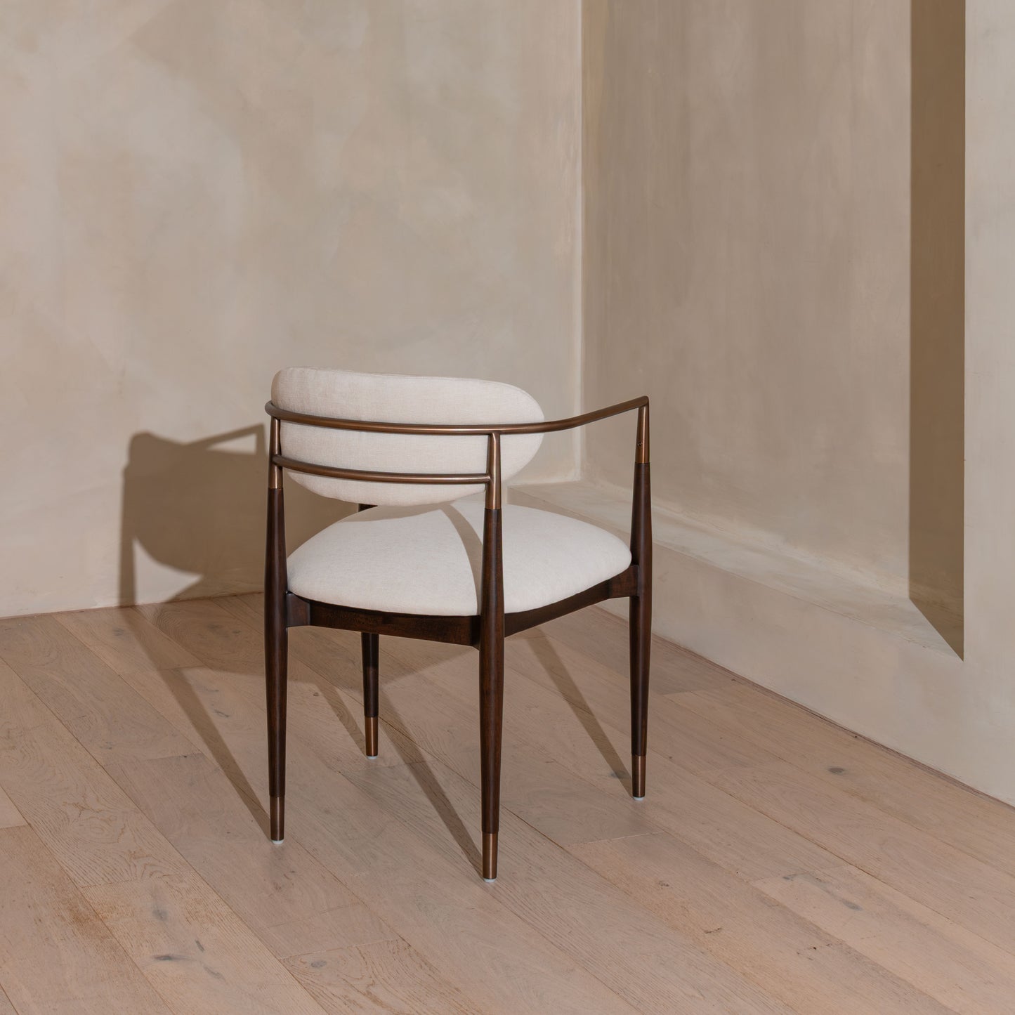 Chaplin Dining Chair | Brass & Walnut