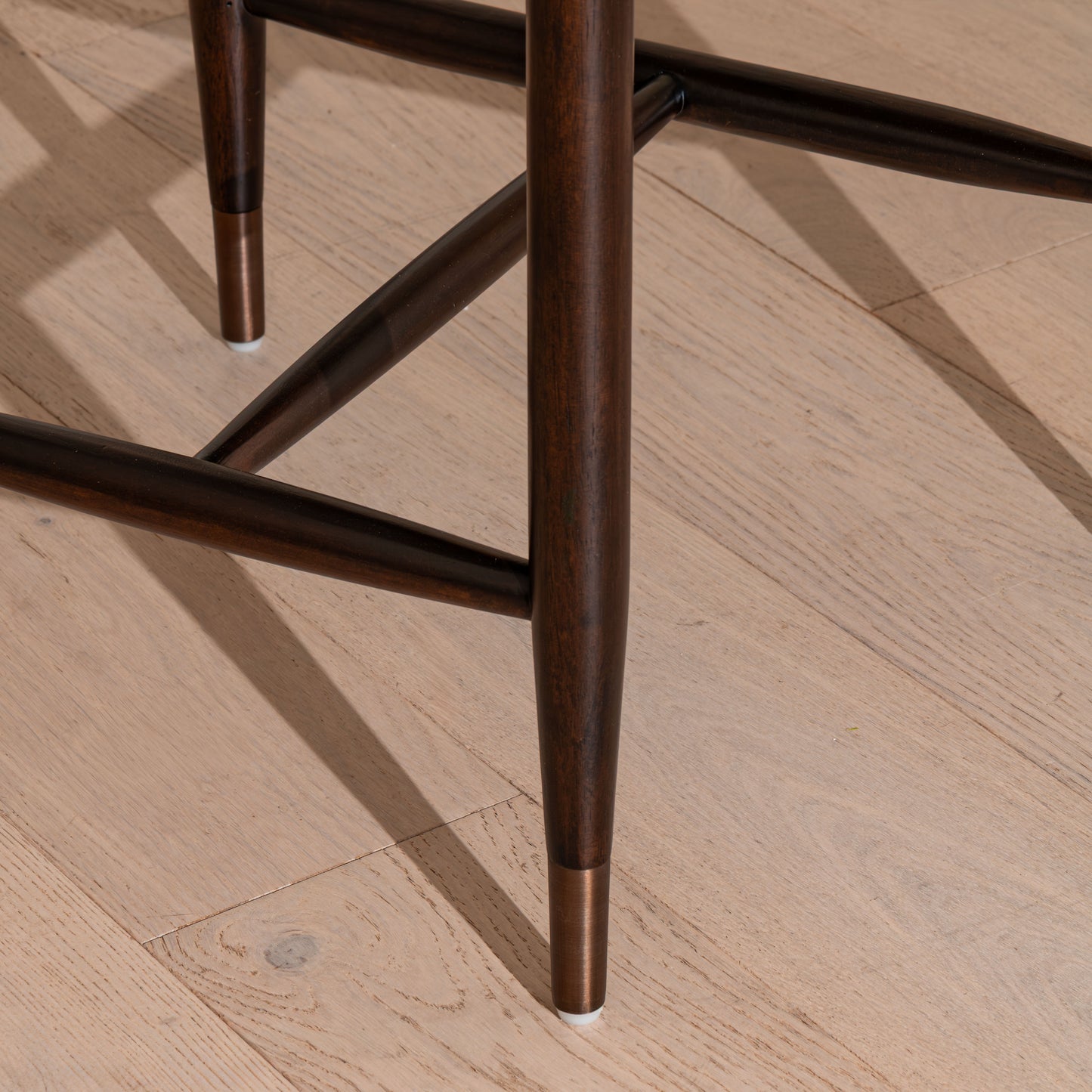 Chaplin Counter Stool | Brass & Walnut