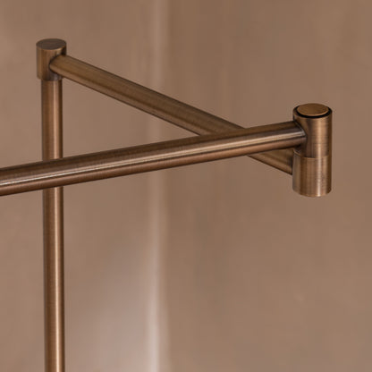 Clapham Floor Lamp | 110 High Adjustable, Light Bronze