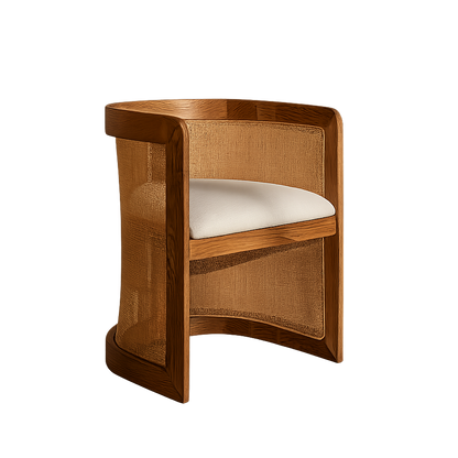 Elmira Dining Chair | Whicker Mesh & Oak Frame