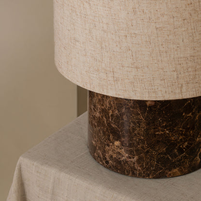 Els Table Lamp | 30 High, Brown Marble