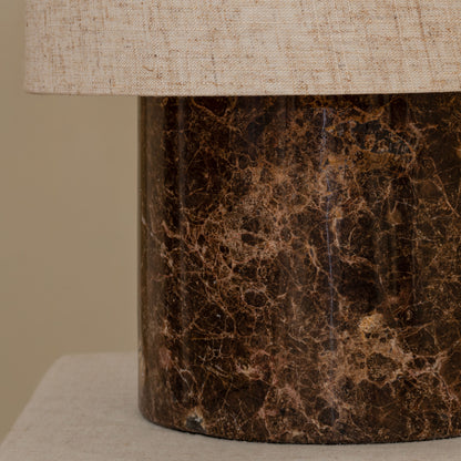 Els Table Lamp | 30 High, Brown Marble