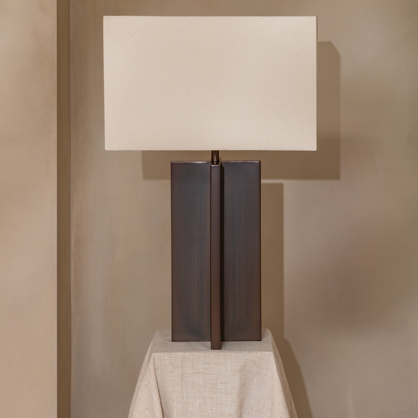 Harvard Table Lamp | 66 High, Bronze