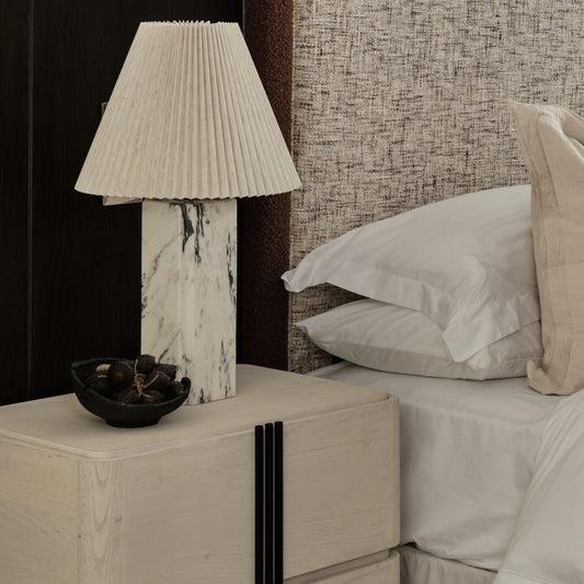 Brendon Marble Lamp | 66cm High, Calacatta Marble
