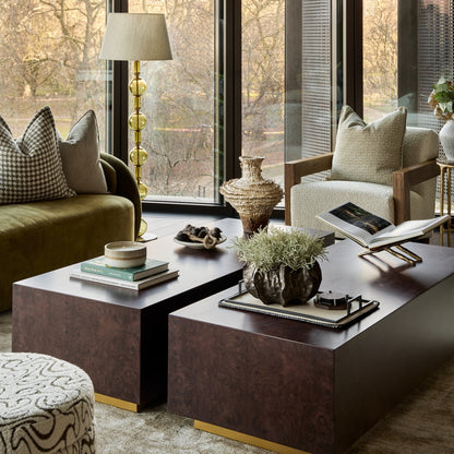 Brooks Coffee Table | 1800 Wide | Dark Burl