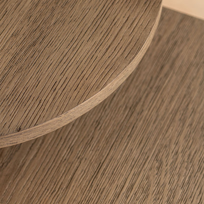 Revera Nesting Side Tables | Aged Oak & Iron