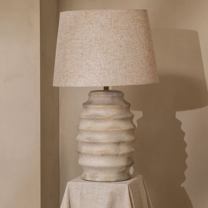 The Rommy Table Lamp | 55 High, Ceramic Stone Finish