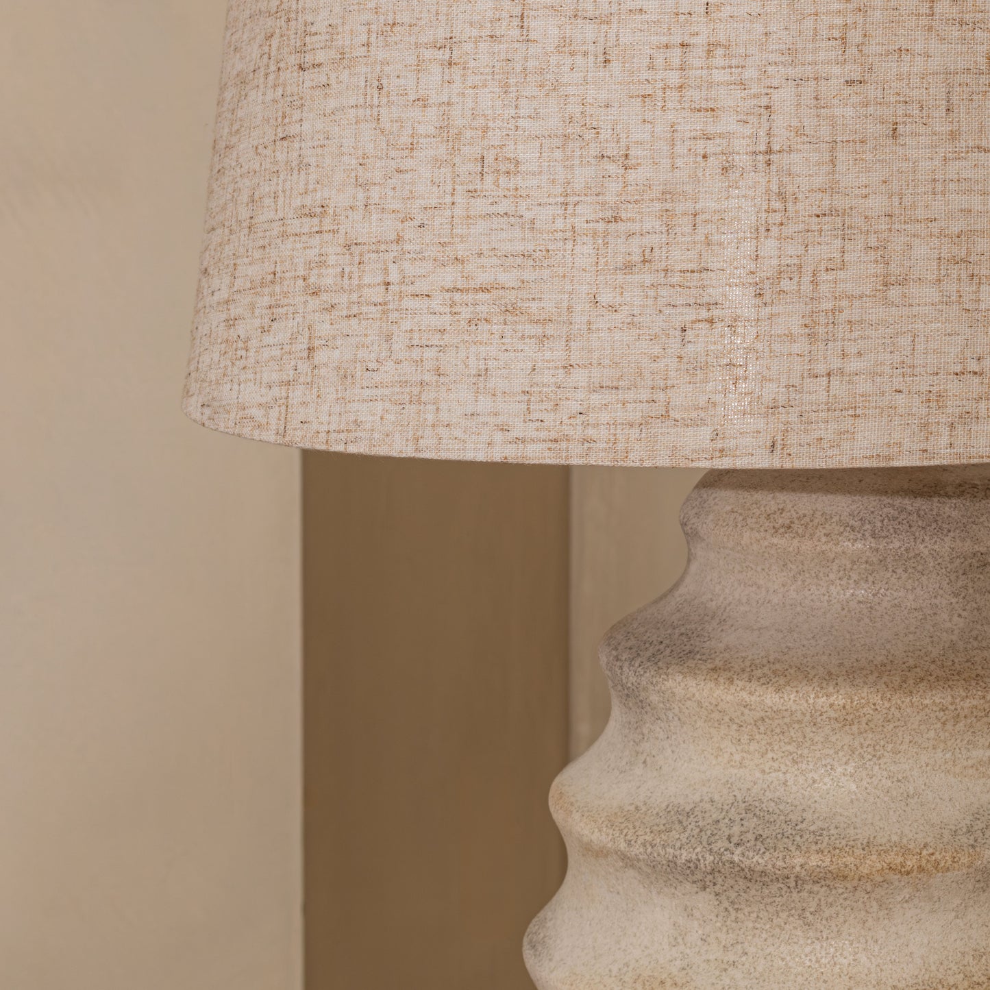 The Rommy Table Lamp | 55 High, Ceramic Stone Finish