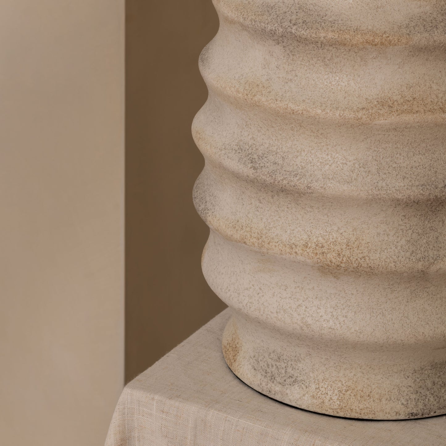The Rommy Table Lamp | 55 High, Ceramic Stone Finish