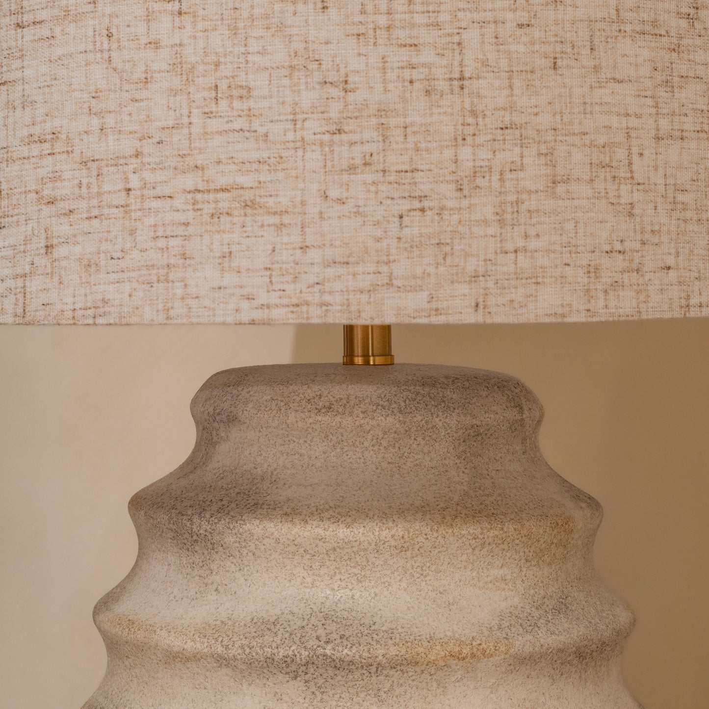 The Rommy Table Lamp | 55 High, Ceramic Stone Finish