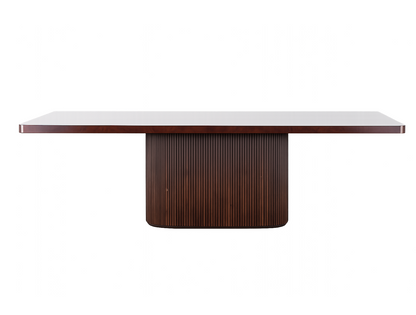 Abingdon Large Burl Dining Table | 240 Long, Dark Burl Top