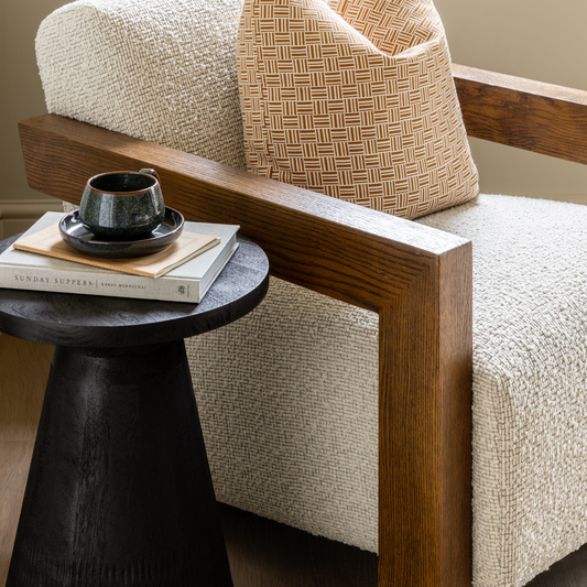 Martinez Chair | Walnut & Boucle