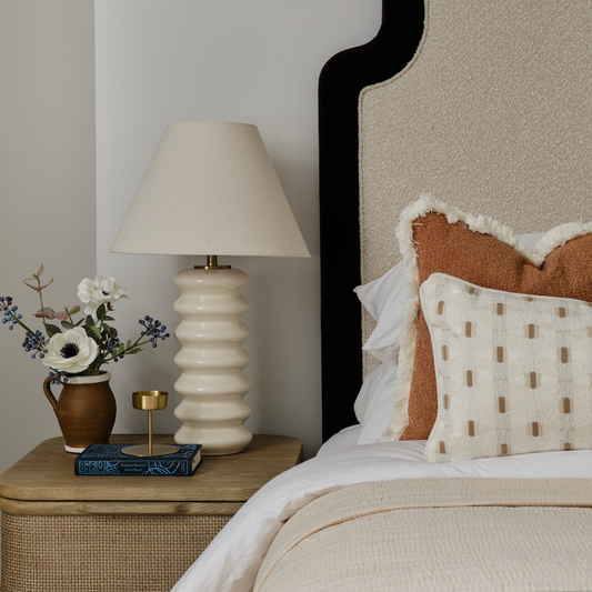 Chapter Table Lamp | 63 High, Off White Ceramic