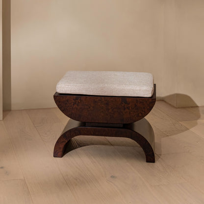 Brussels Stool | Dark Burl