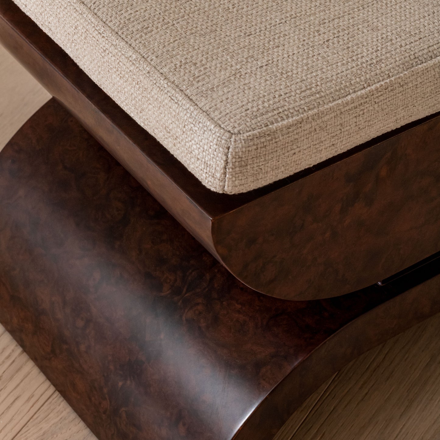 Brussels Stool | Dark Burl