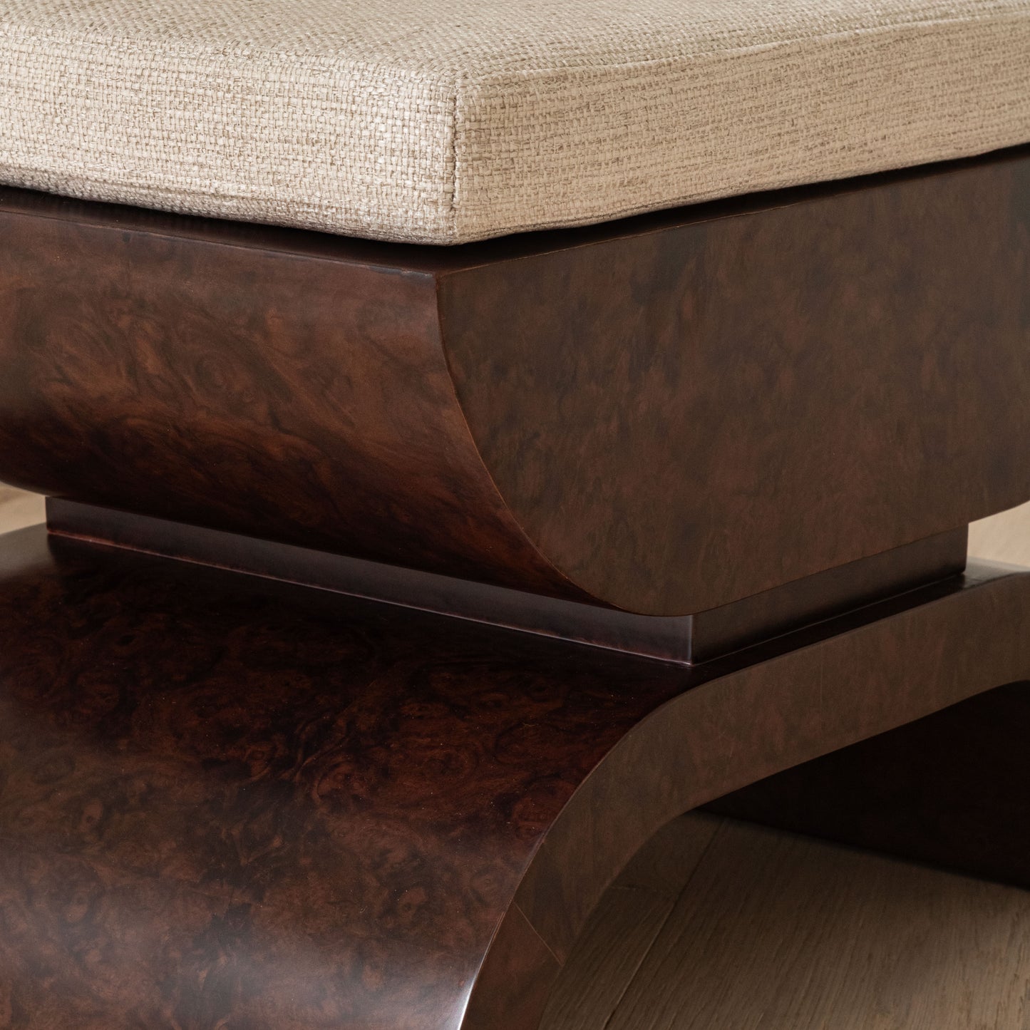 Brussels Stool | Dark Burl