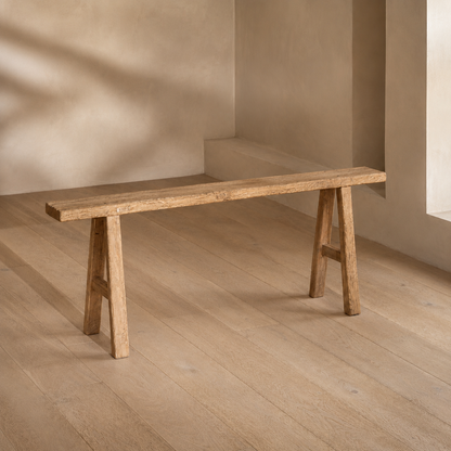 Sonoma Farmhouse Skinny Bench | 130cm Wide, Reclaimed Wood